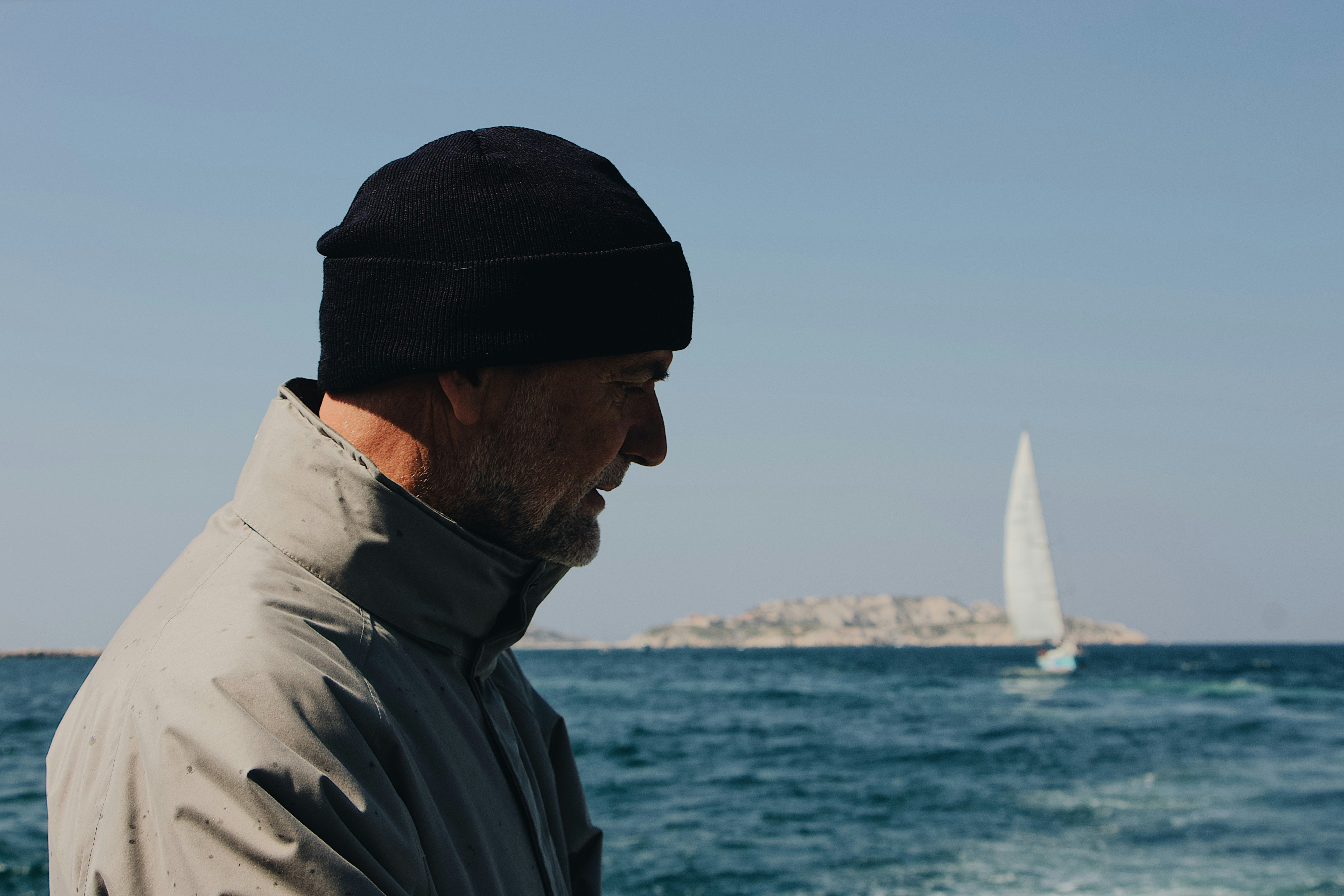 man near body of water